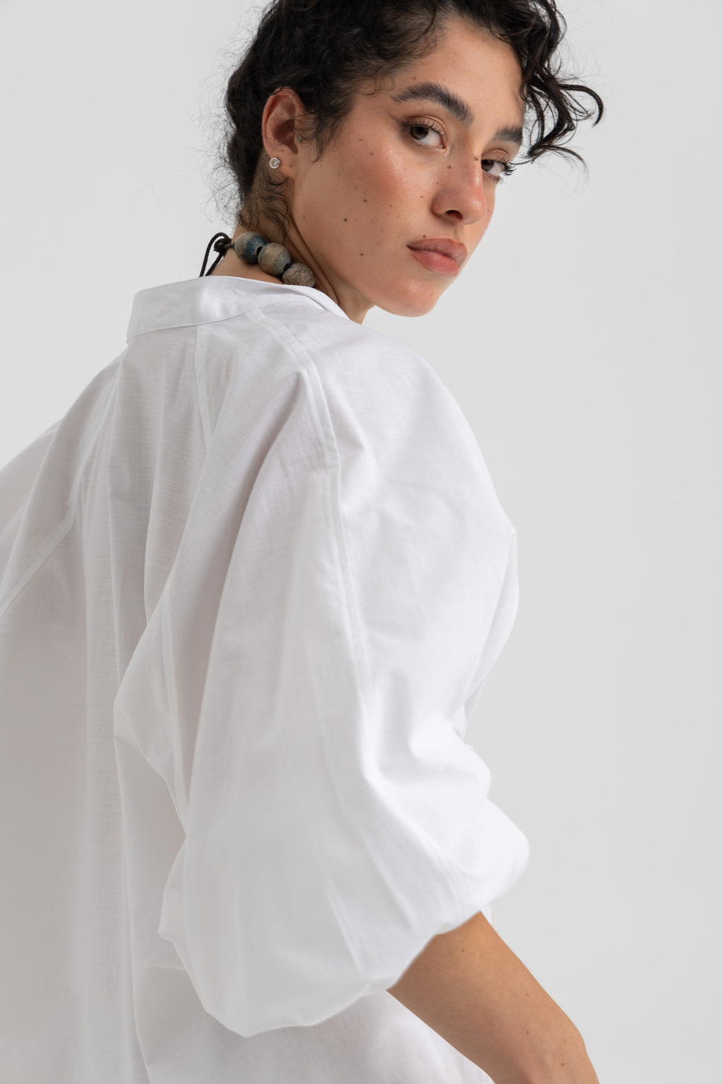 Mika Oversized Shirt - White