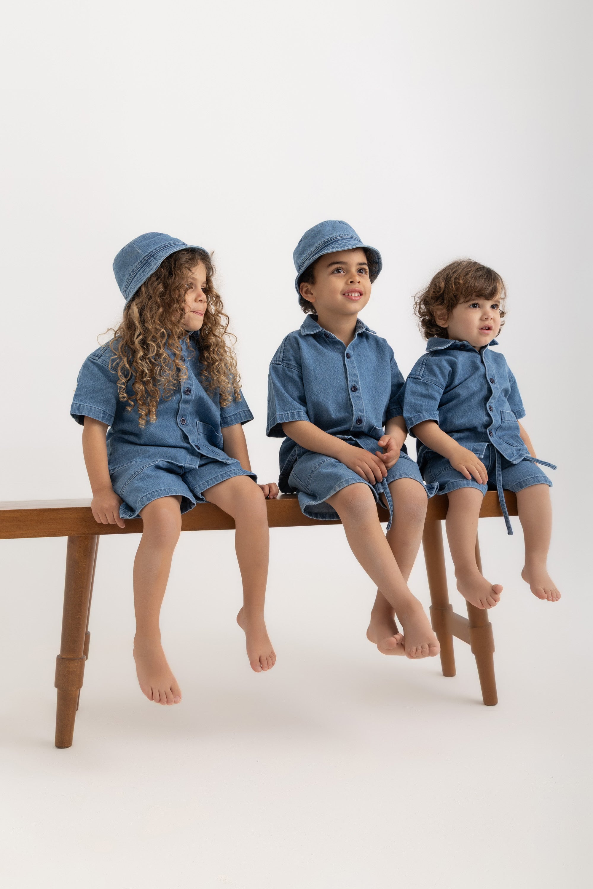 Kiko Kids Half-Sleeve Shirt - Denim