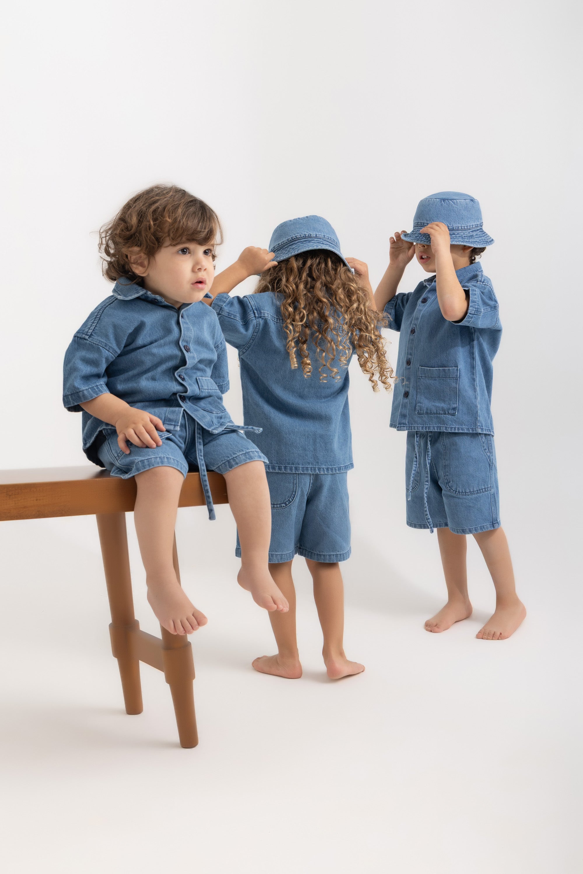 Bobo Kids Shorts - Denim