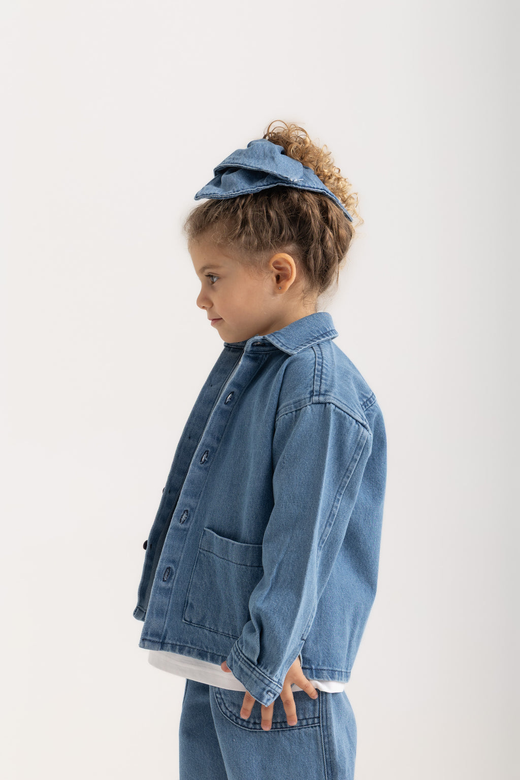 Kiko Kids Long-Sleeve Shirt - Denim