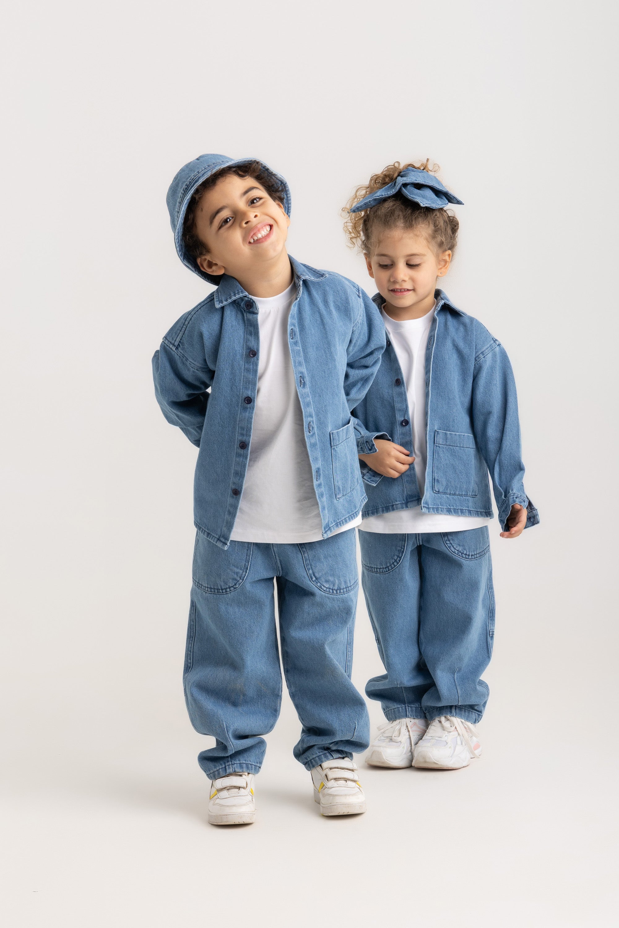 Kiko Kids Long-Sleeve Shirt - Denim