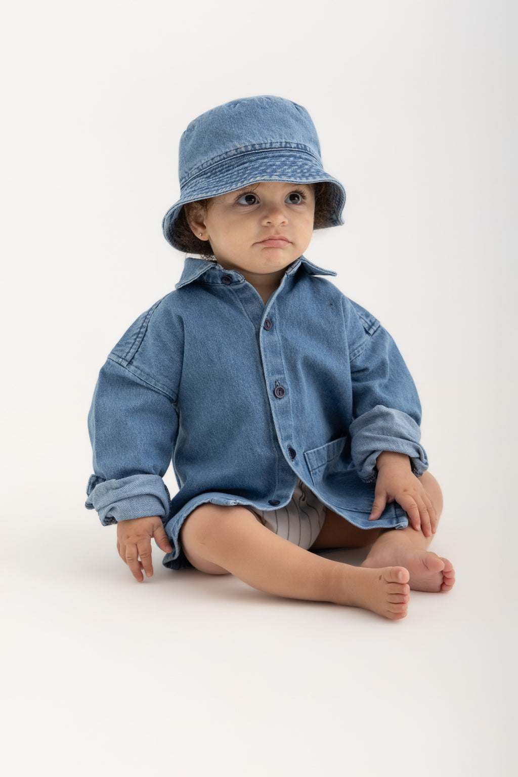 Kiko Kids Long-Sleeve Shirt - Denim