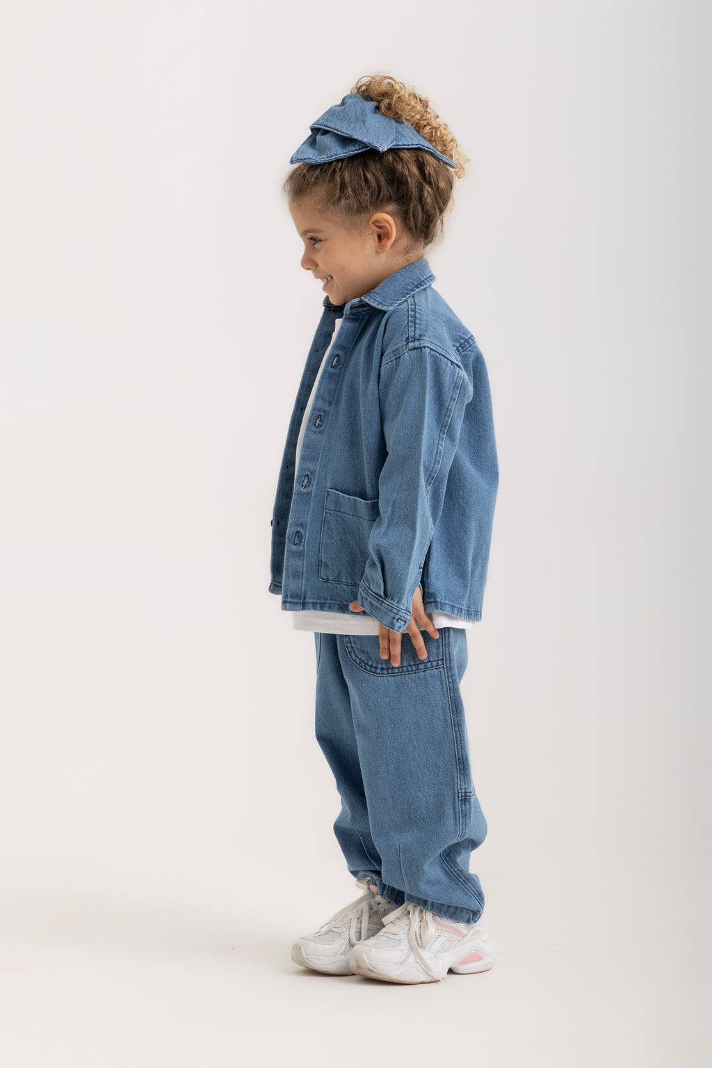 Kiko Kids Long-Sleeve Shirt - Denim