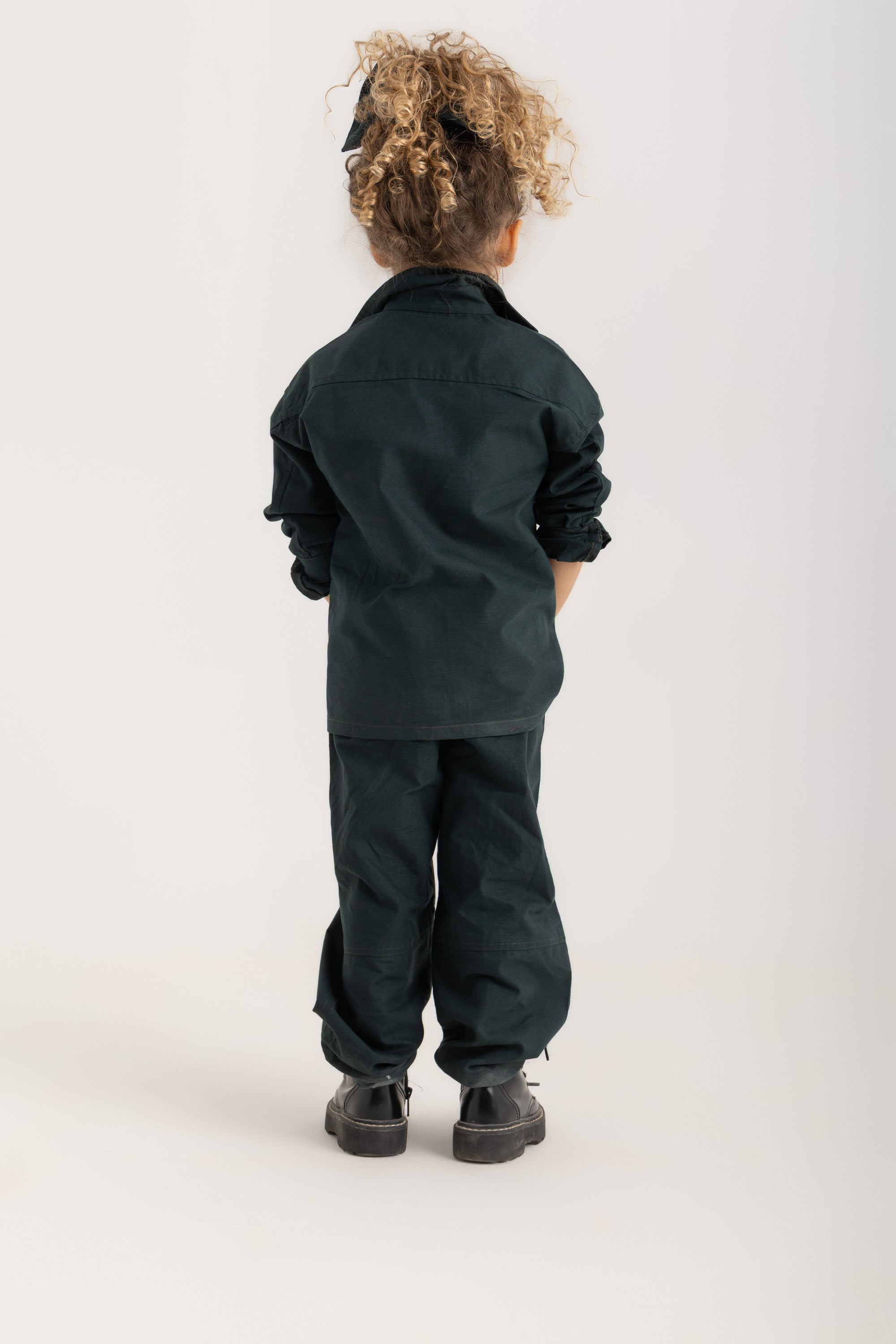 Bobo Kids Pants - Forest Green Oxford