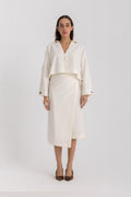Maya Wrapped Skirt - Offwhite