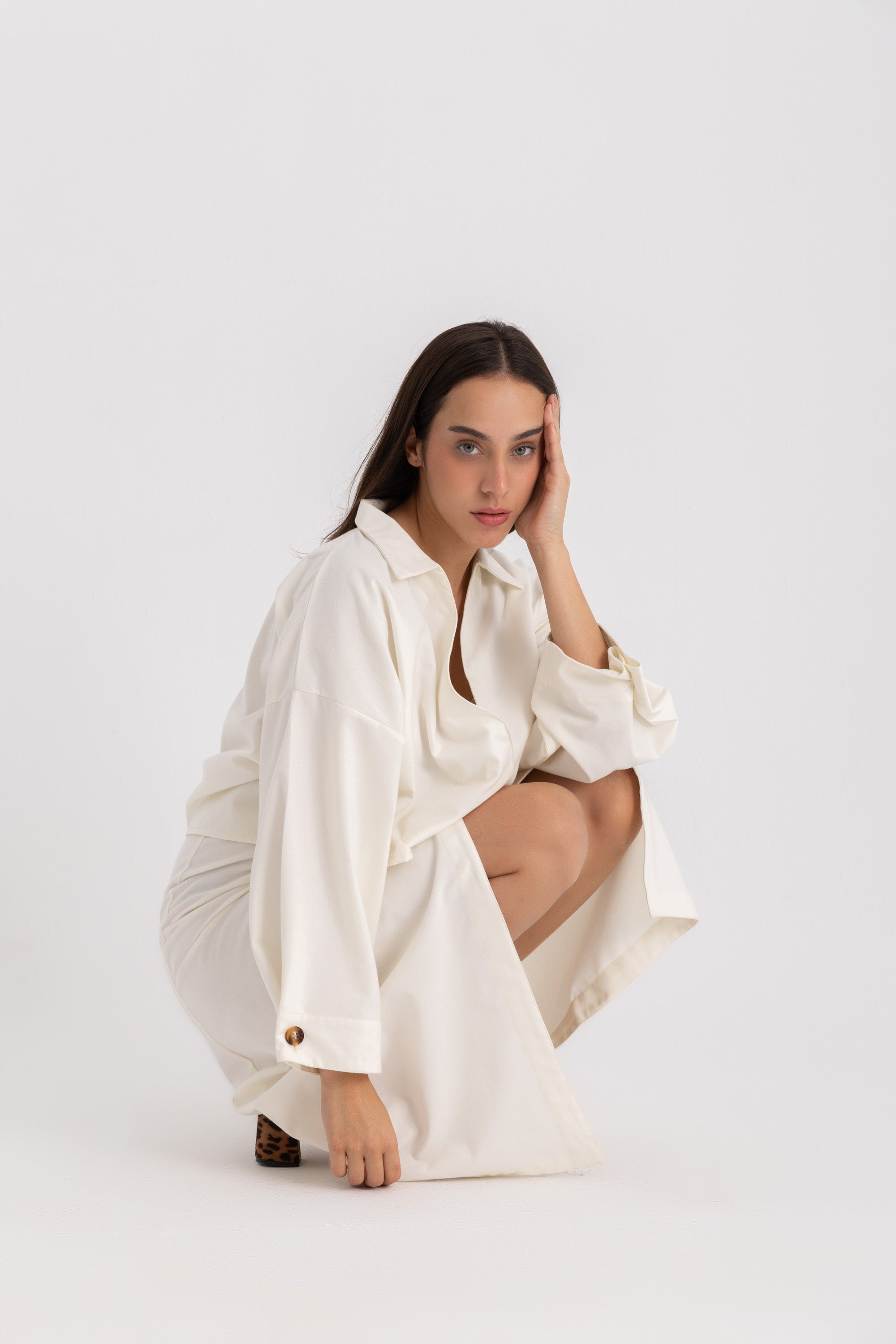 Maya Wrapped Skirt - Offwhite