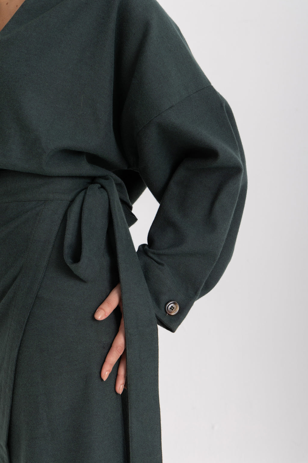 Maya Wrapped Skirt - Green