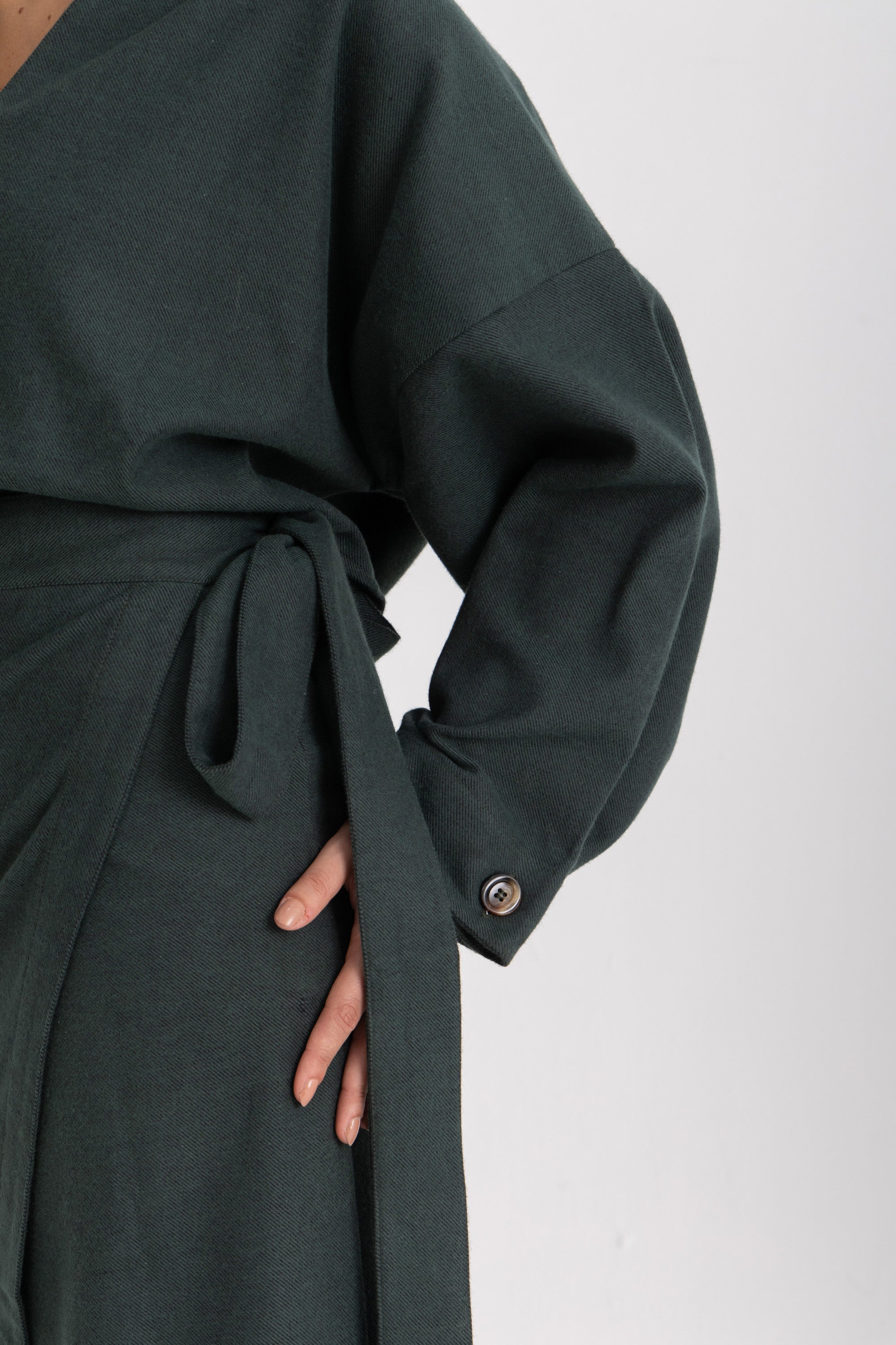 Maya Wrapped Skirt - Green