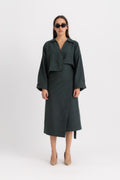 Maya Wrapped Skirt - Green