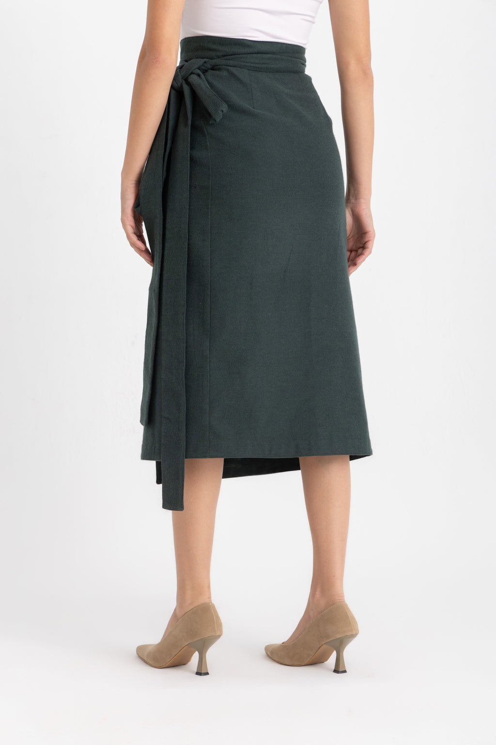 Maya Wrapped Skirt - Green
