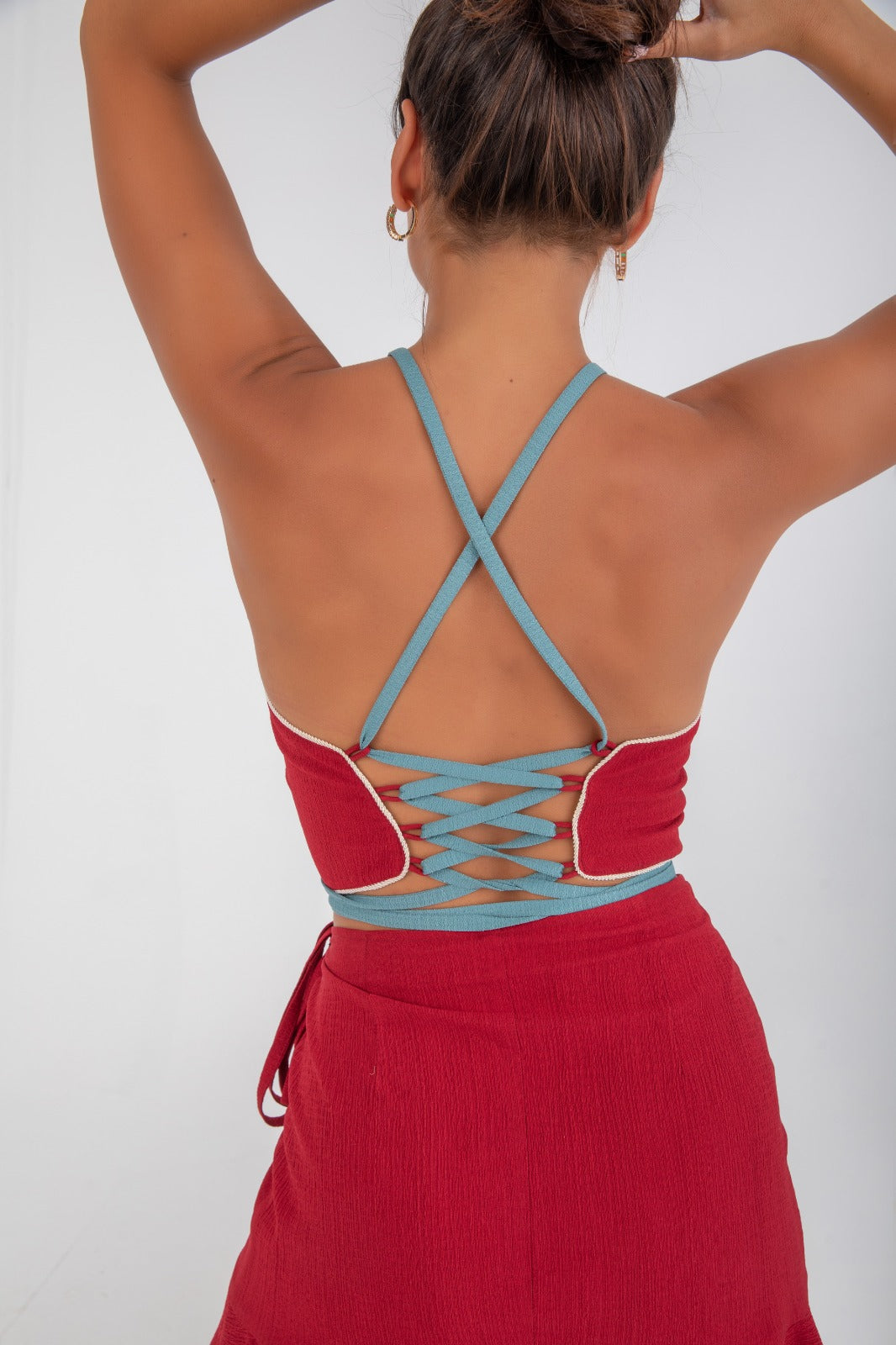 Viva Reversible Top - Dusty Teal