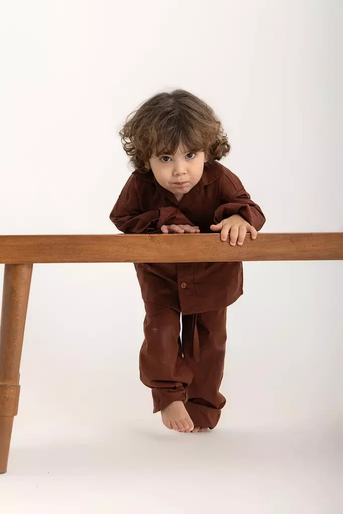 Bobo Kids Pants - Chestnut Oxford