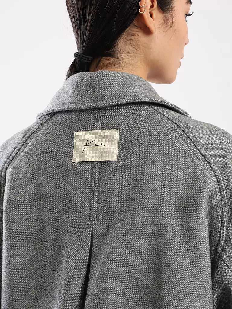 Sophia  Trench Coat - Dark Grey