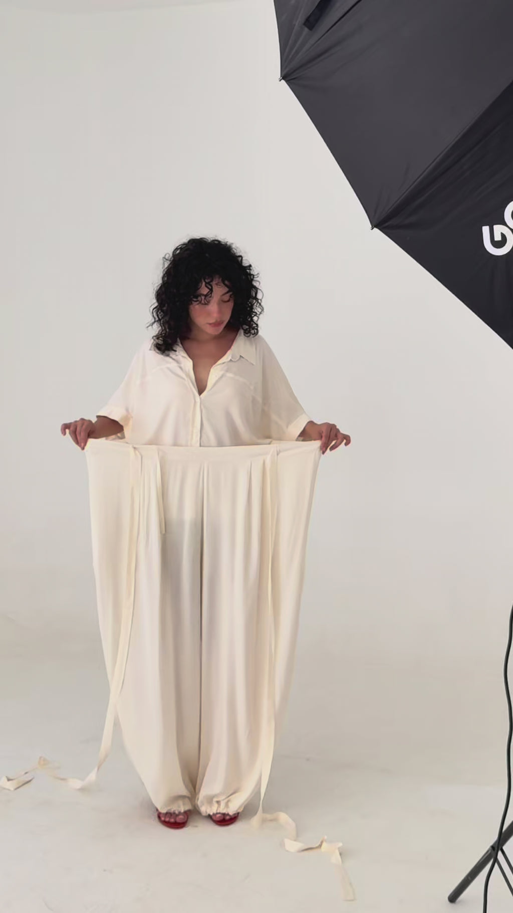 Magic Pants with Slit - Offwhite