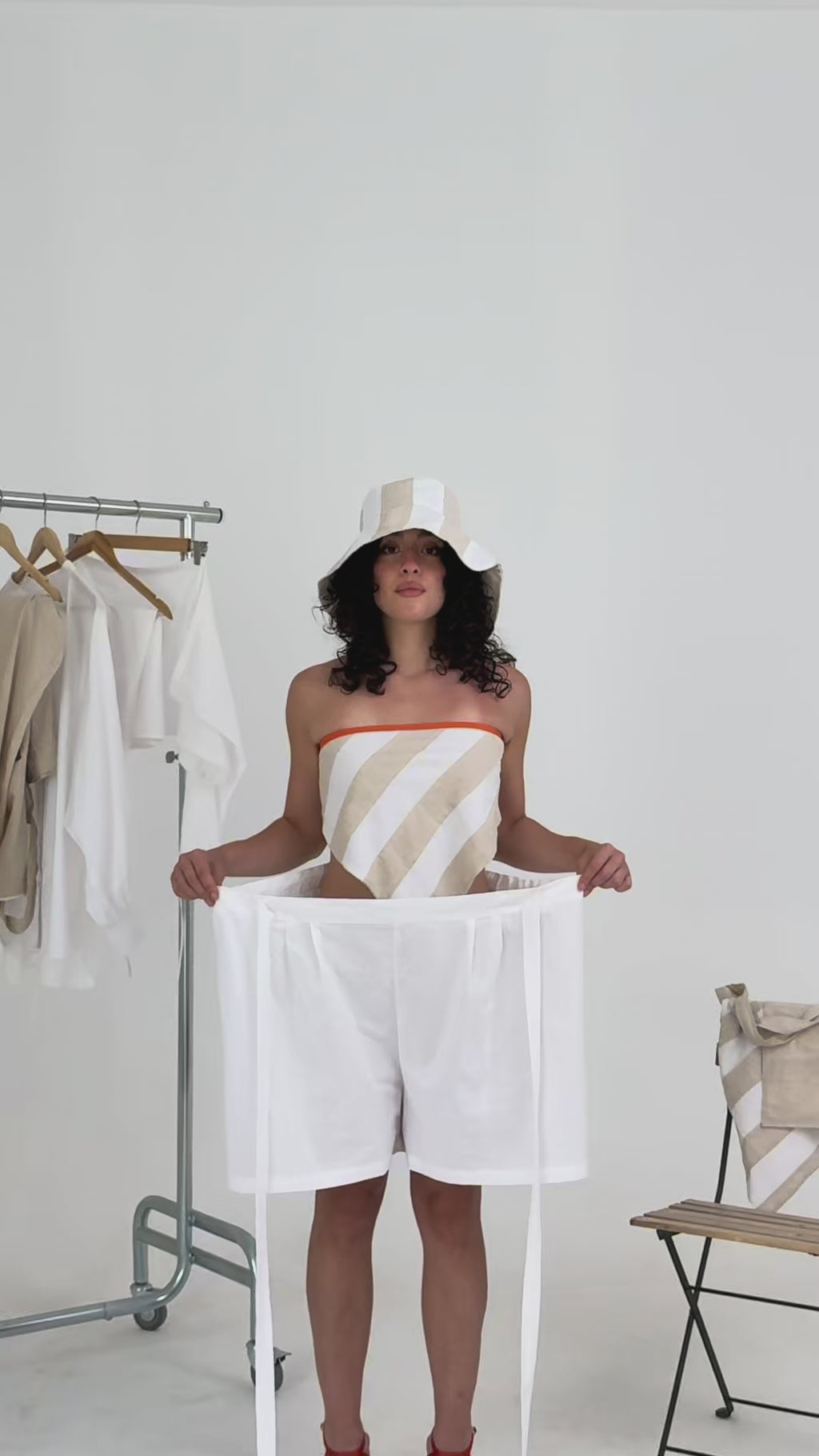 Magic Adjustable Shorts- White