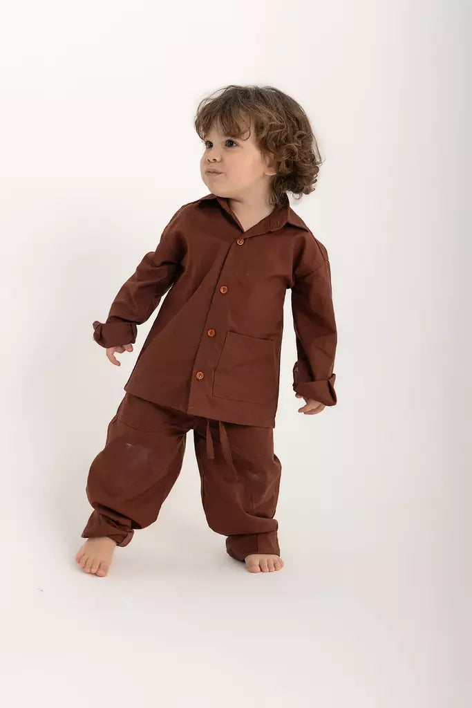 Bobo Kids Pants - Chestnut Oxford