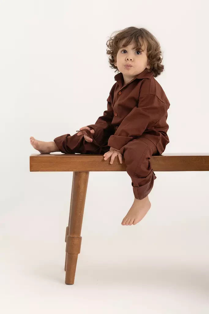 Bobo Kids Pants - Chestnut Oxford